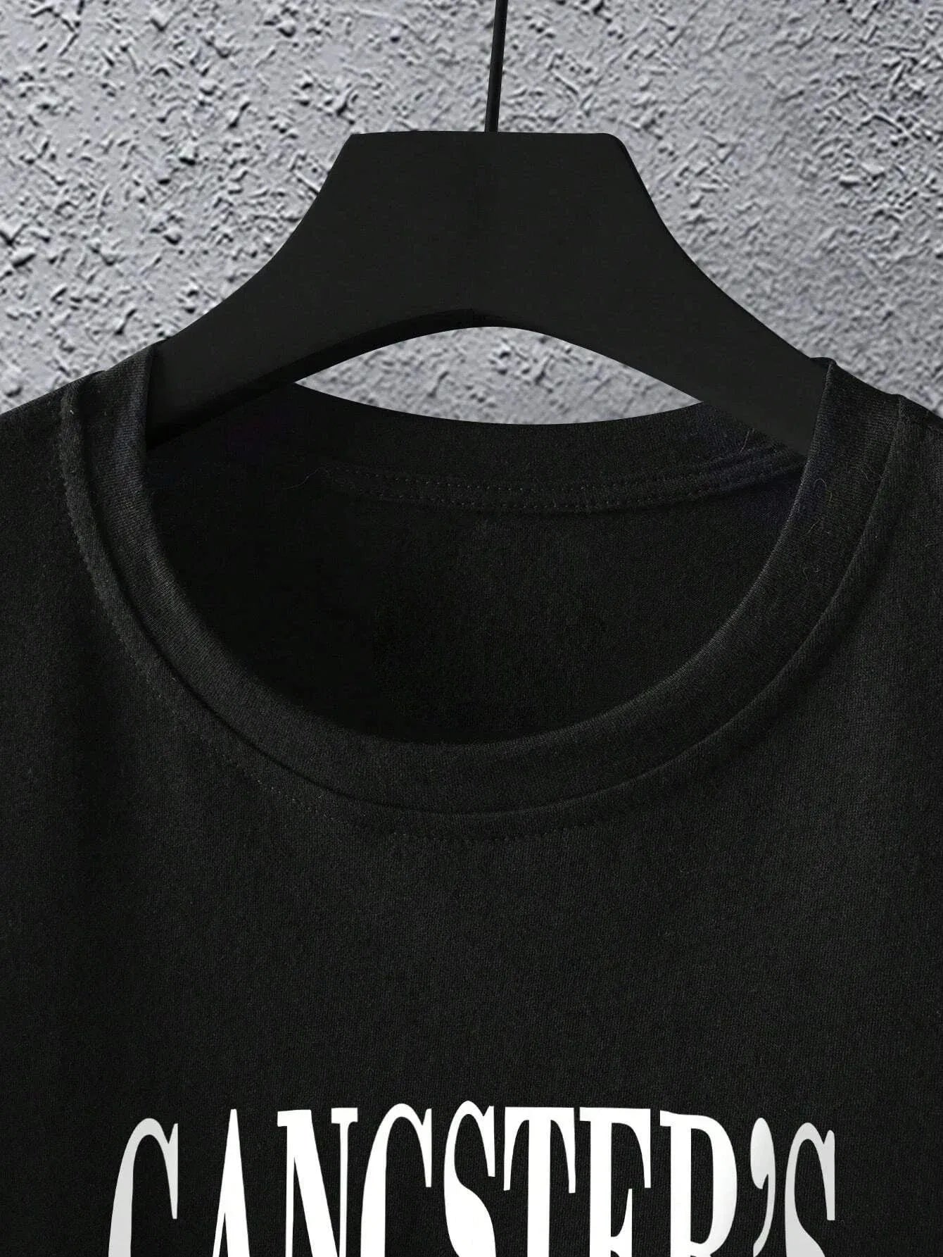 Hot selling new men's portrait pattern polyester hip-hop luxurious breathable round neck T-shirt outdoor street casual top
