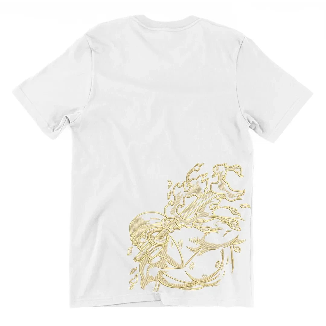 One Piece Anime Tshirt Collection Cotton Tees with Luffy Zoro Skull Pirate Logo Gold Line Art Prints Crew Neck Summer Fashion