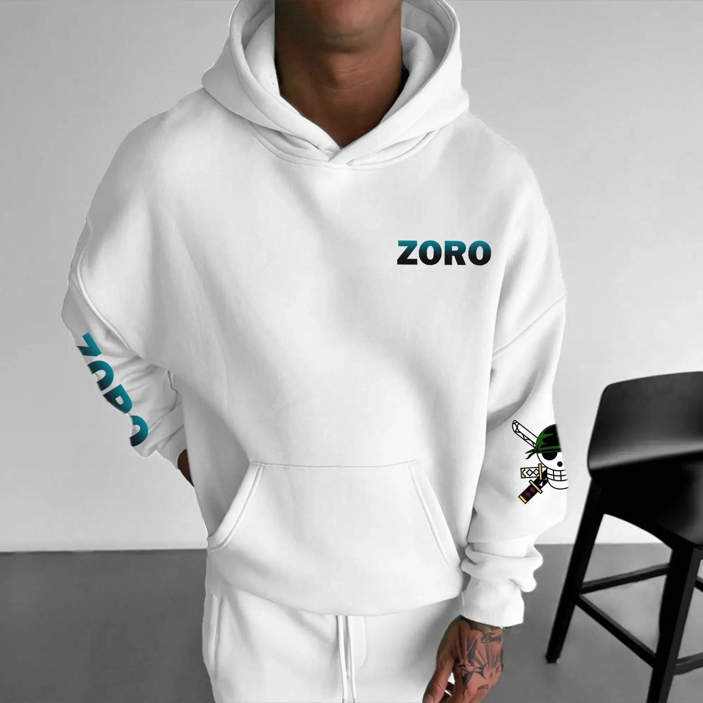 One Piece Zoro Anime Men Women Hooded Sweatshirt Streetwear Casual Pullover Hoodie Graphic Print Long Sleeve Spring Autumn Tops