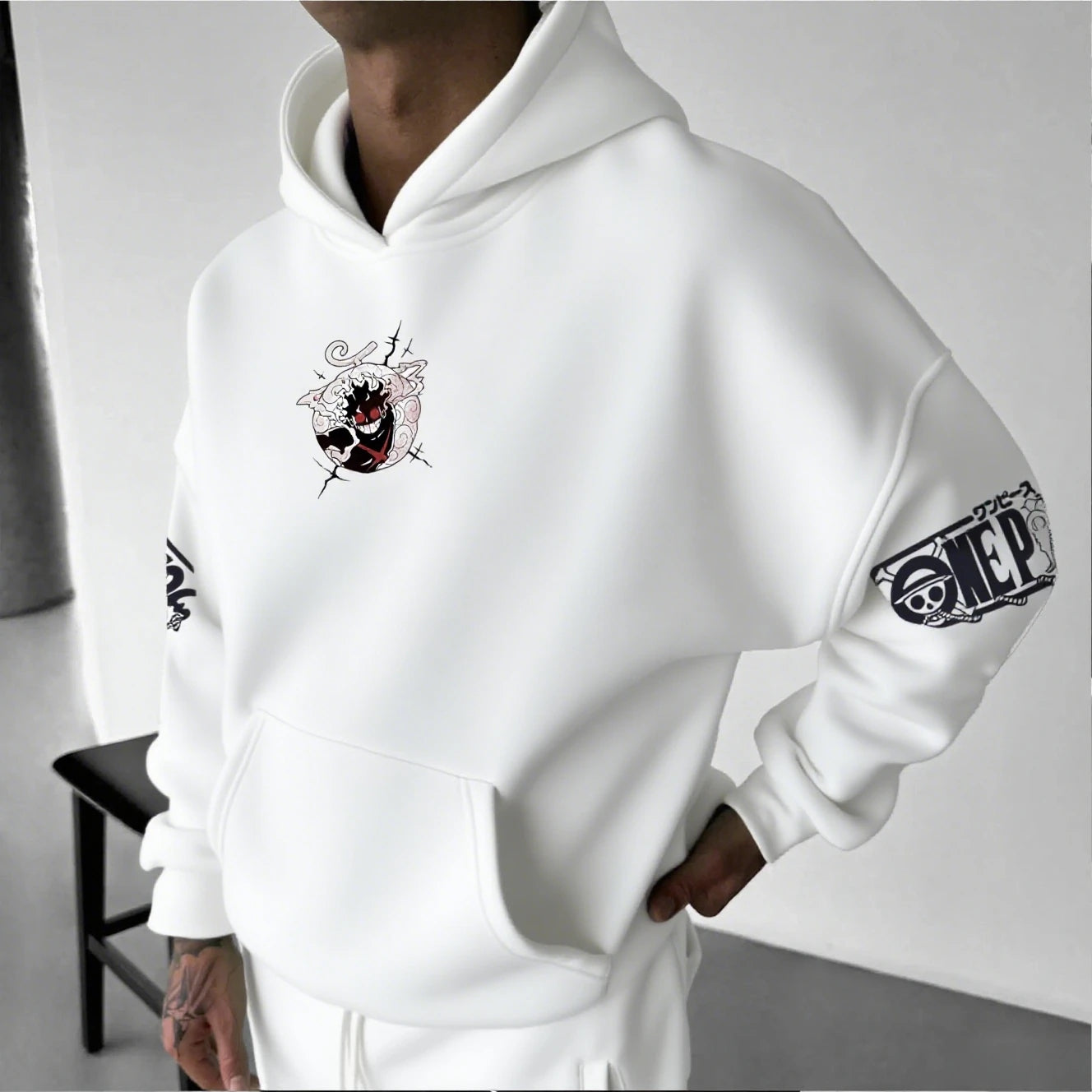 One Piece Luffy Gear 5 Nika Anime Hoodie Men Women Streetwear Casual Pullover Sweatshirt Autumn Winter Cosplay Long Sleeve Tops