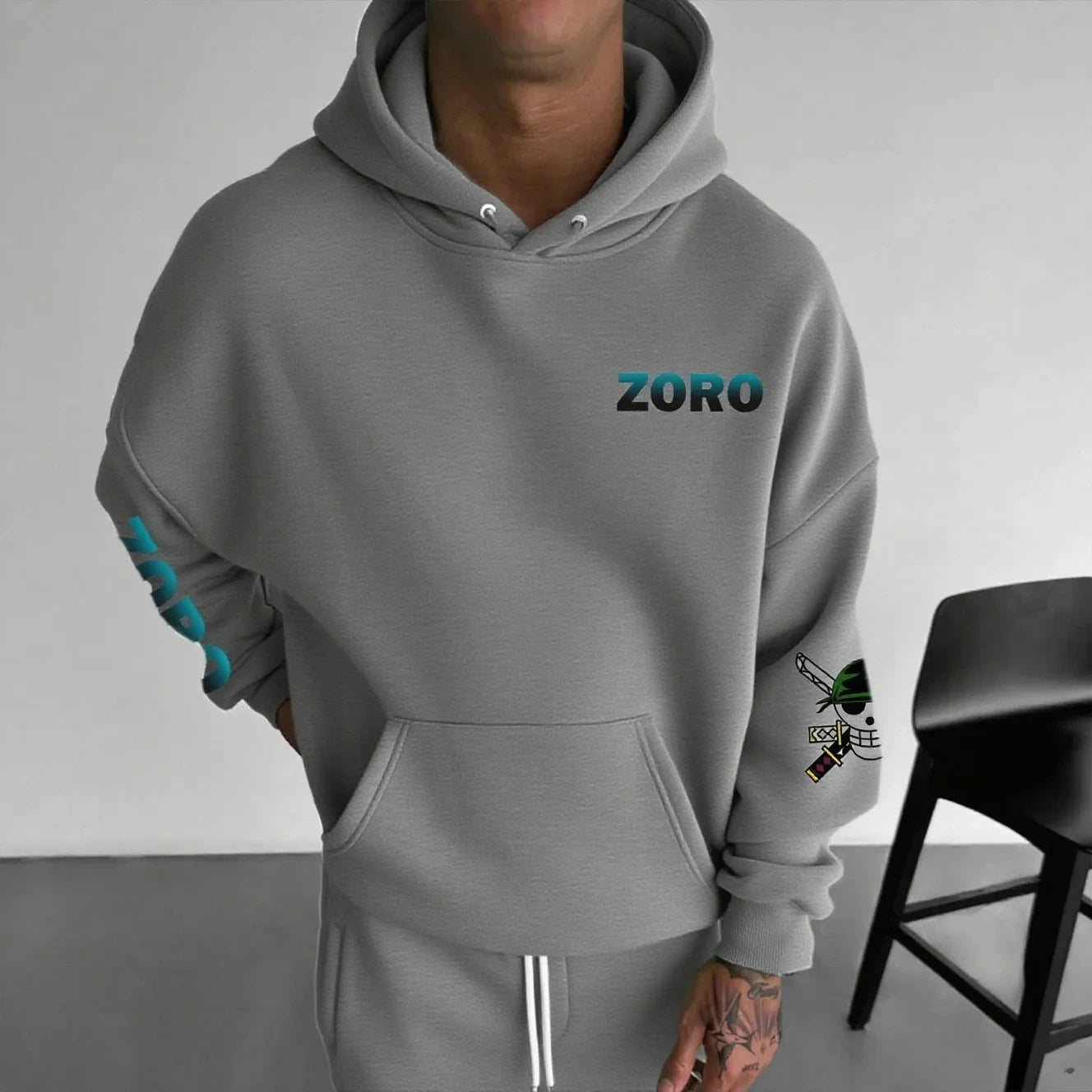 One Piece Zoro Anime Men Women Hooded Sweatshirt Streetwear Casual Pullover Hoodie Graphic Print Long Sleeve Spring Autumn Tops