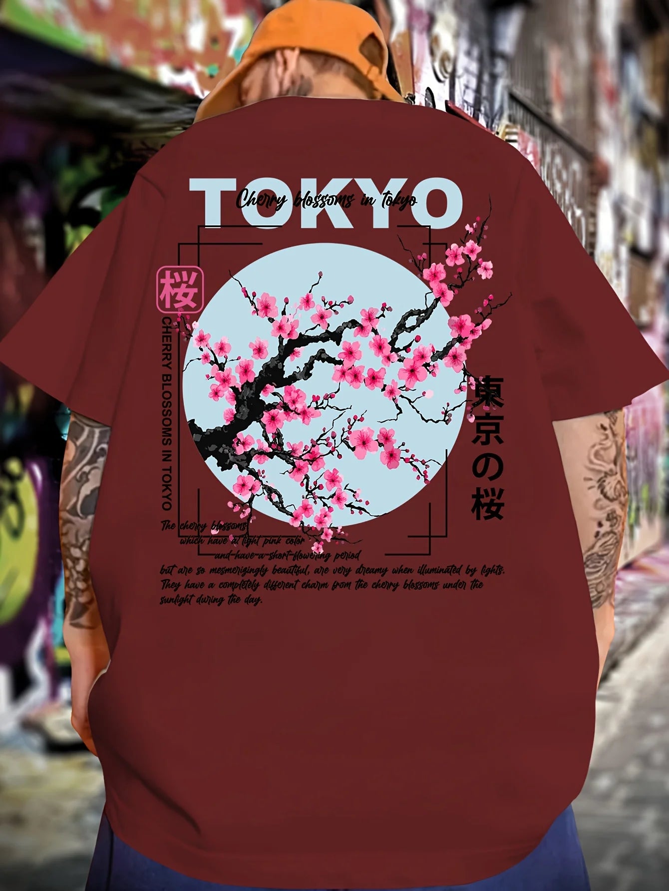 2526 Kids and Adults Summer Thin Fashion 100-6XL Size Casual T-Shirt Japanese Sakura Graphic Design Pattern Printing 3D T-shirts