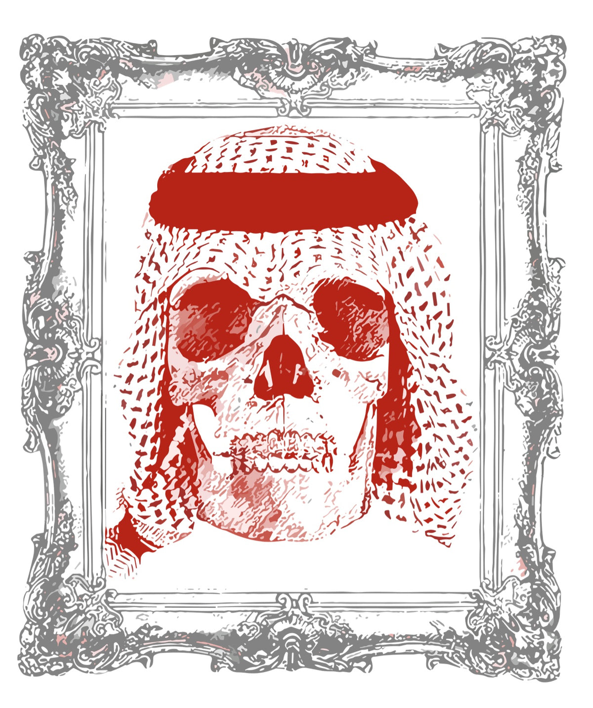 Keffiyeh Skull Tee