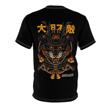 Brigade Graphic Tee — Bold Military-Inspired Lettering Shirt