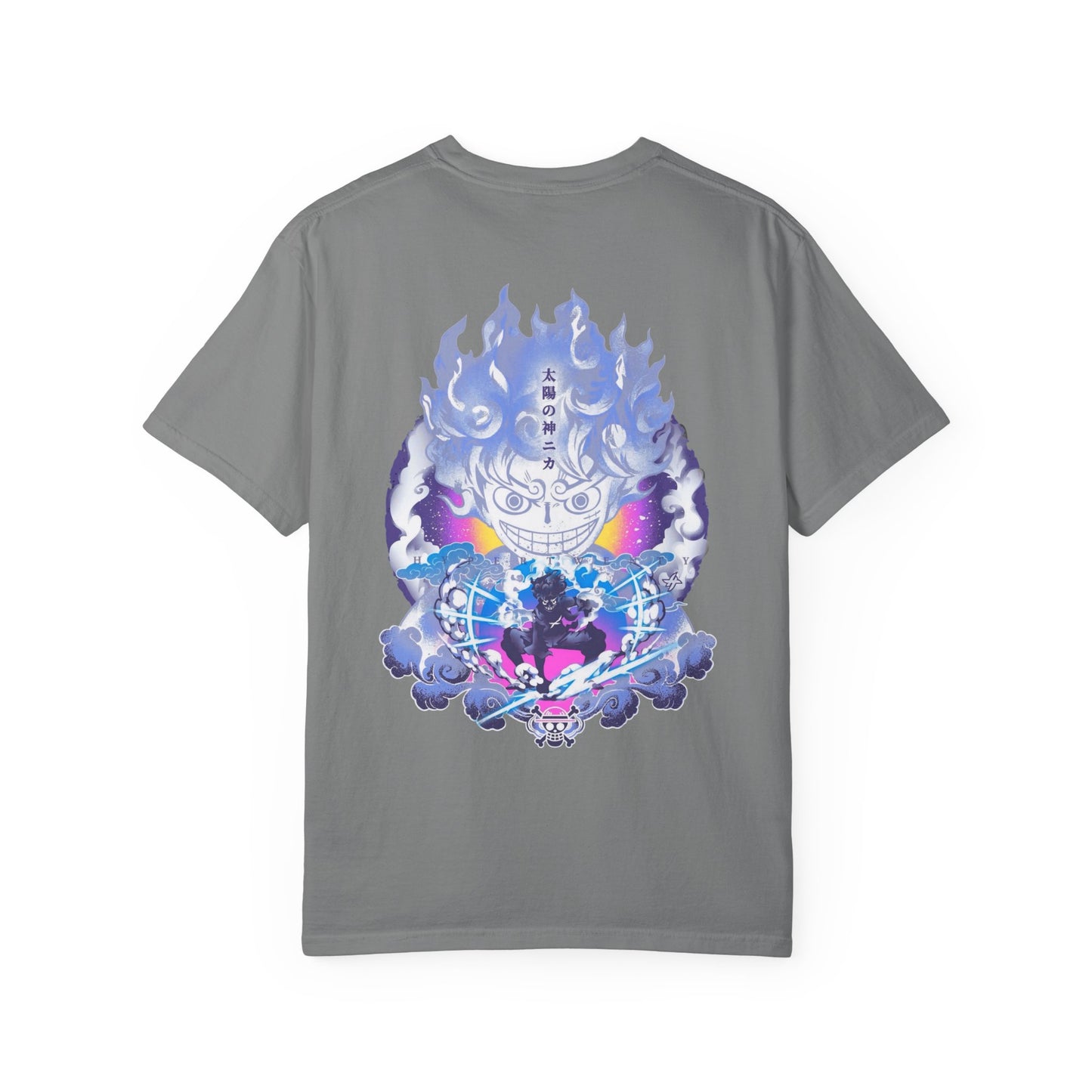 Graphic T-Shirt — JOYBOY Anime Skull Backprint White Tee