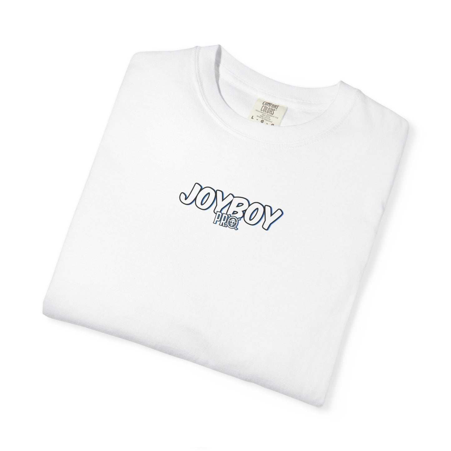 Graphic T-Shirt — JOYBOY Anime Skull Backprint White Tee