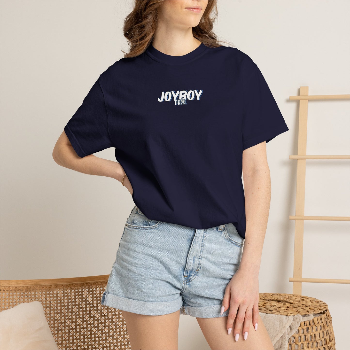 Graphic T-Shirt — JOYBOY Anime Skull Backprint White Tee