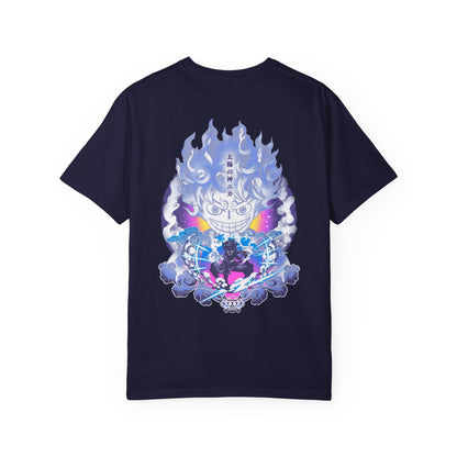 Graphic T-Shirt — JOYBOY Anime Skull Backprint White Tee