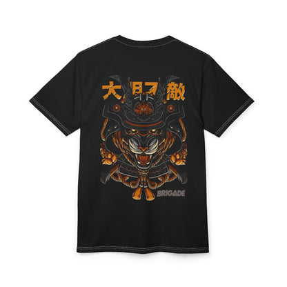 Brigade Graphic Tee — Bold Military-Inspired Lettering Shirt