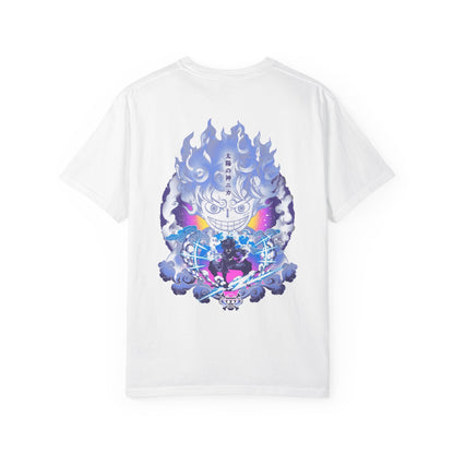 Graphic T-Shirt — JOYBOY Anime Skull Backprint White Tee