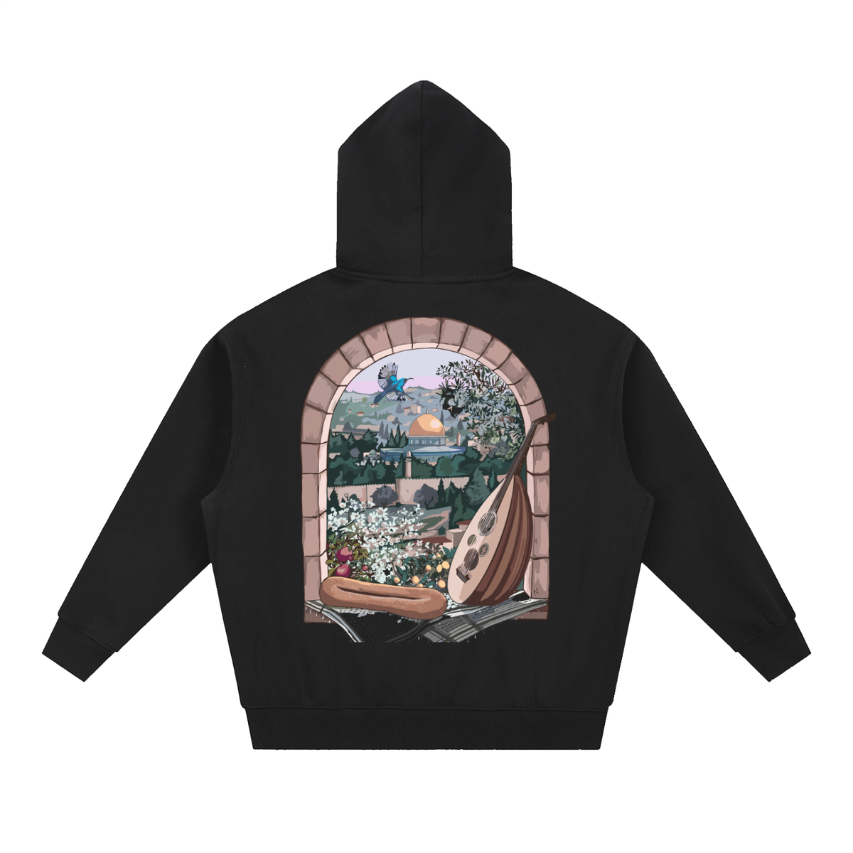 Essential Oversized Boxy Fit Fleece Hoodie