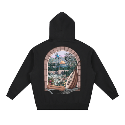 Essential Oversized Boxy Fit Fleece Hoodie