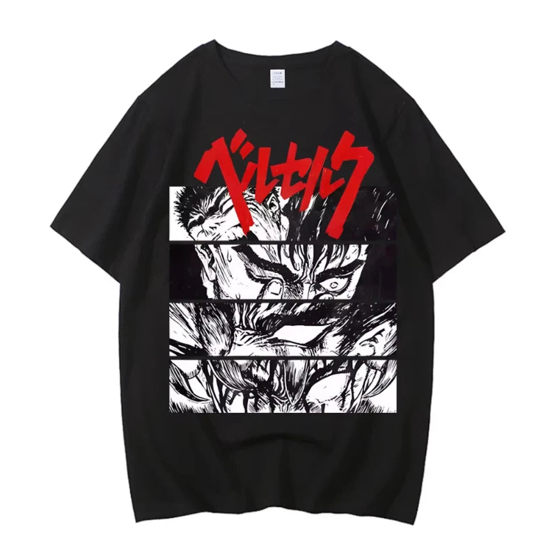 Anime Berserk Tshirt Summer Men Women High Quality Short Sleeve T Shirt Print T-shirt Tops 2024 Tee Trend Fans Clothes