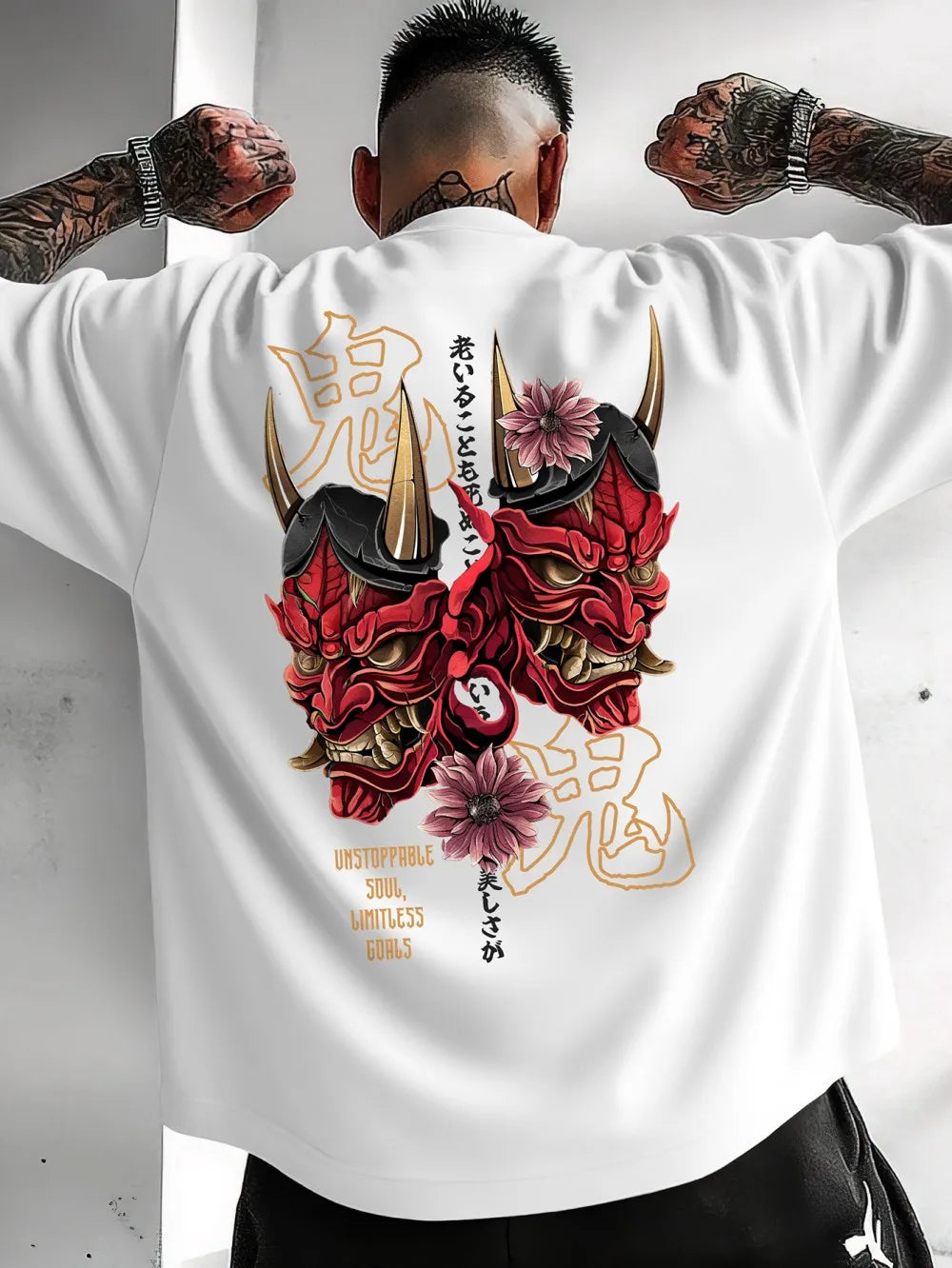2025 Fashion Men's Summer Ghost Print Soft, Comfortable, Breathable Round Neck T-shirt Outdoor Street Style Top