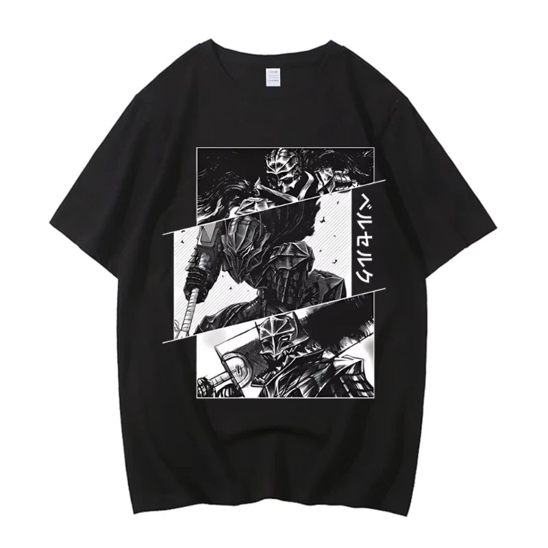 Anime Berserk Tshirt Summer Men Women High Quality Short Sleeve T Shirt Print T-shirt Tops 2024 Tee Trend Fans Clothes
