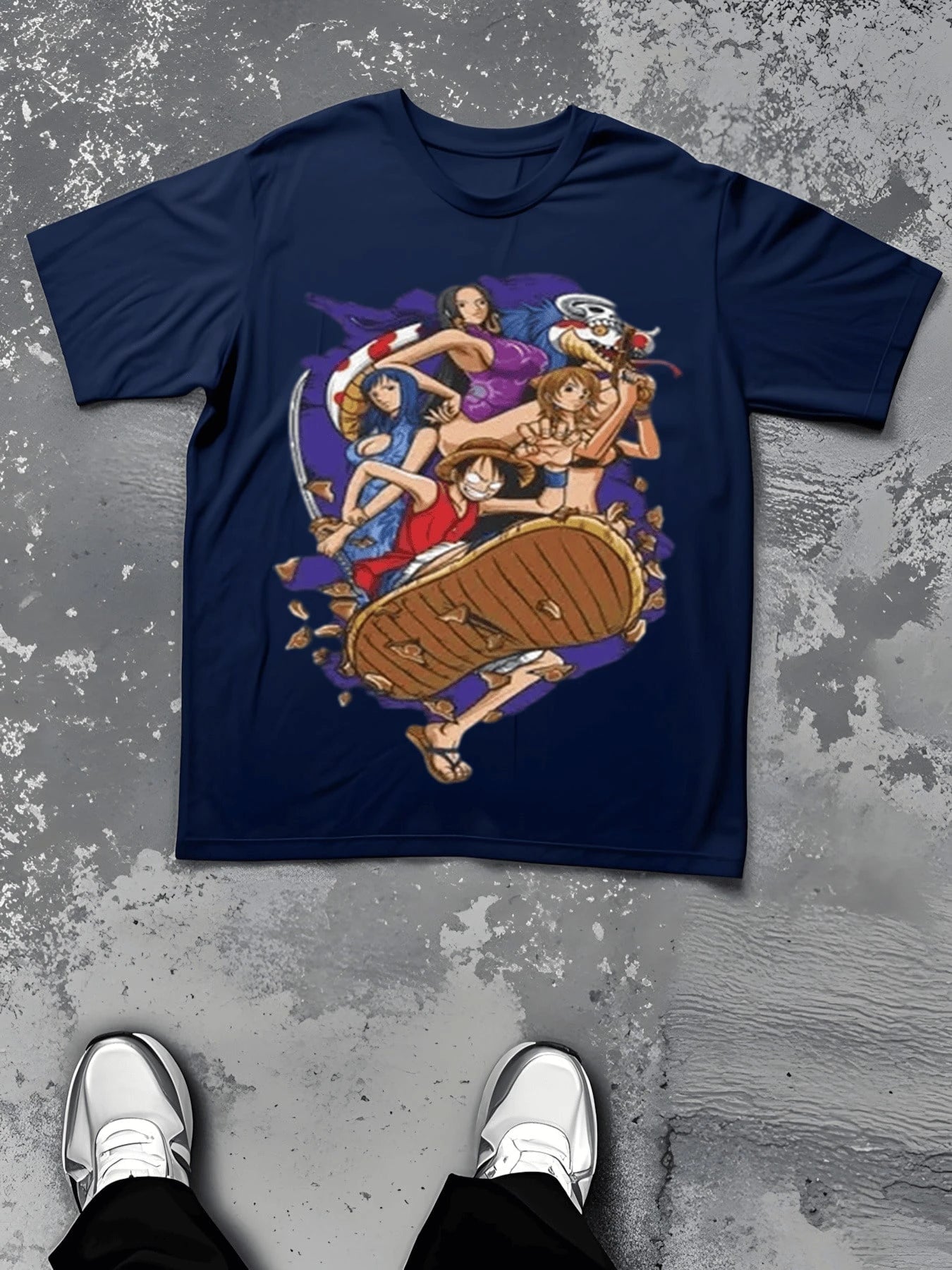 Oversized One Piece Straw Hat Crew Anime T Shirt Men Summer Cotton Loose Streetwear Casual Short Sleeve Graphic Tee Y2k Clothes