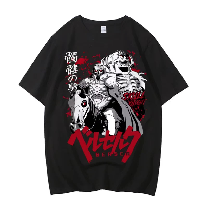 Anime Berserk Tshirt Summer Men Women High Quality Short Sleeve T Shirt Print T-shirt Tops 2024 Tee Trend Fans Clothes