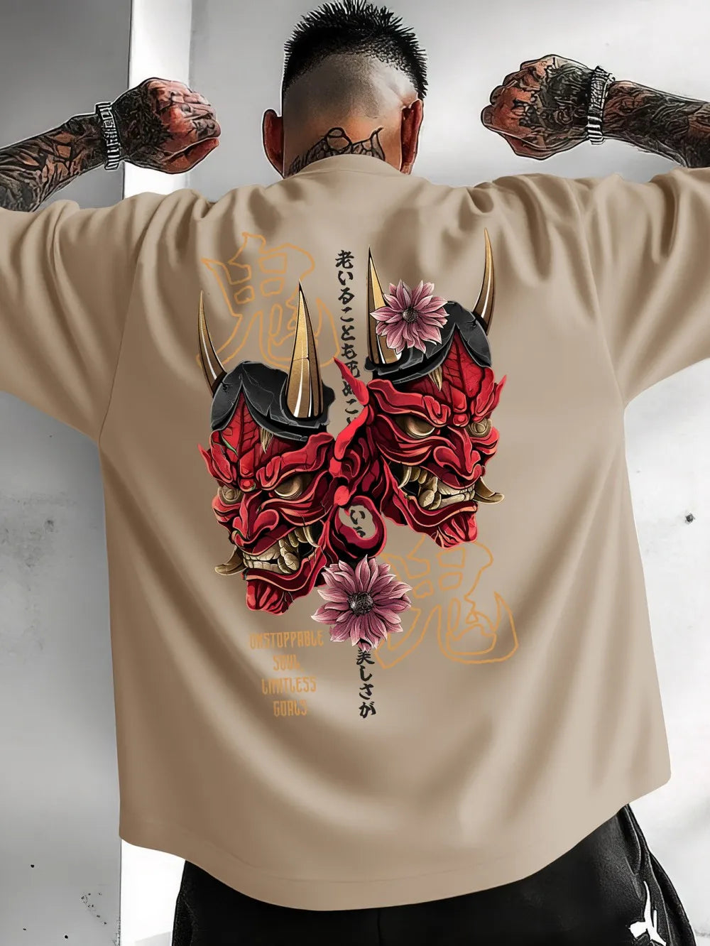 2025 Fashion Men's Summer Ghost Print Soft, Comfortable, Breathable Round Neck T-shirt Outdoor Street Style Top