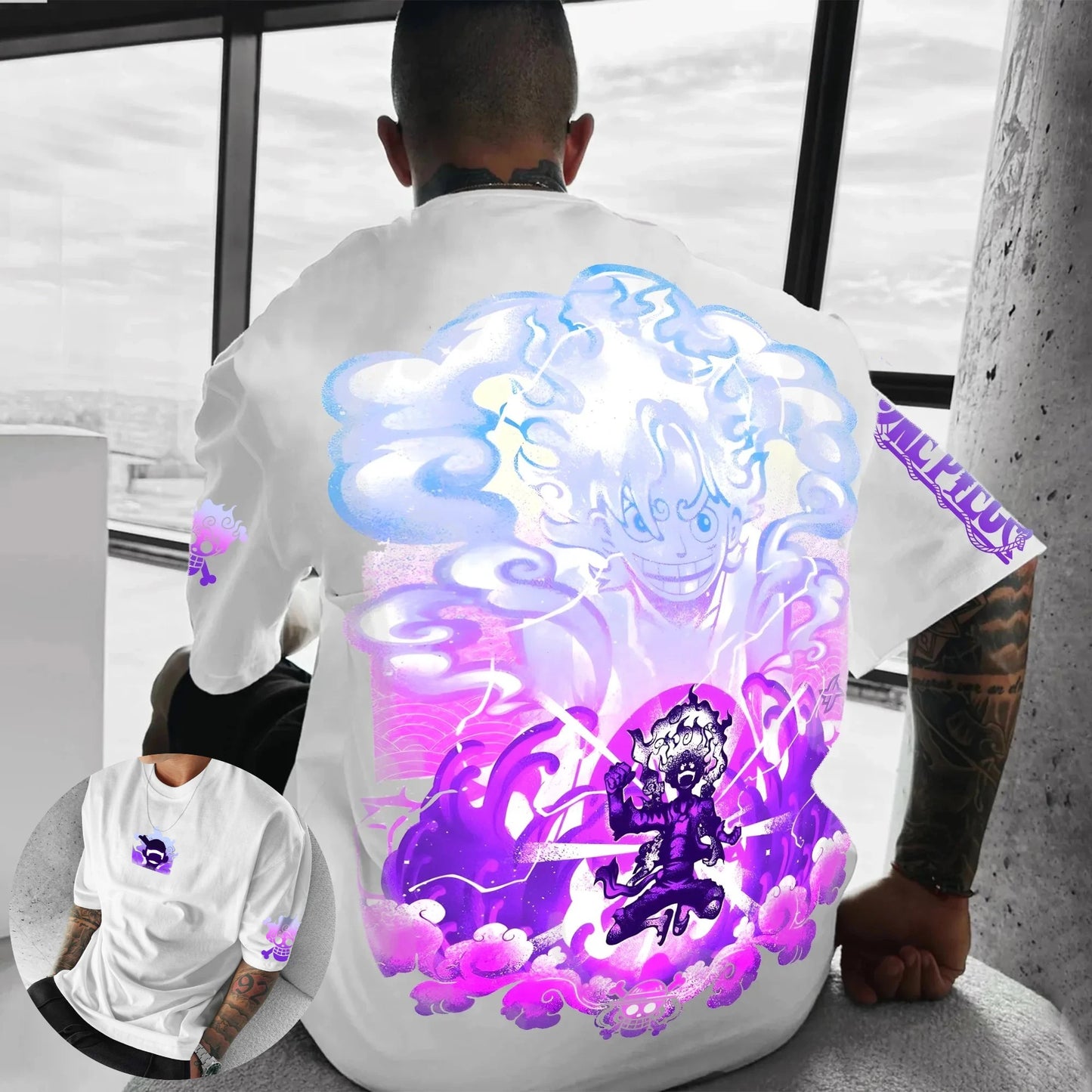 One Piece  2025 Fashion Official Graphic Tee Loose Fit Unisex Cotton T-Shirt Retro Anime Design Straw Hat Pirates Merch