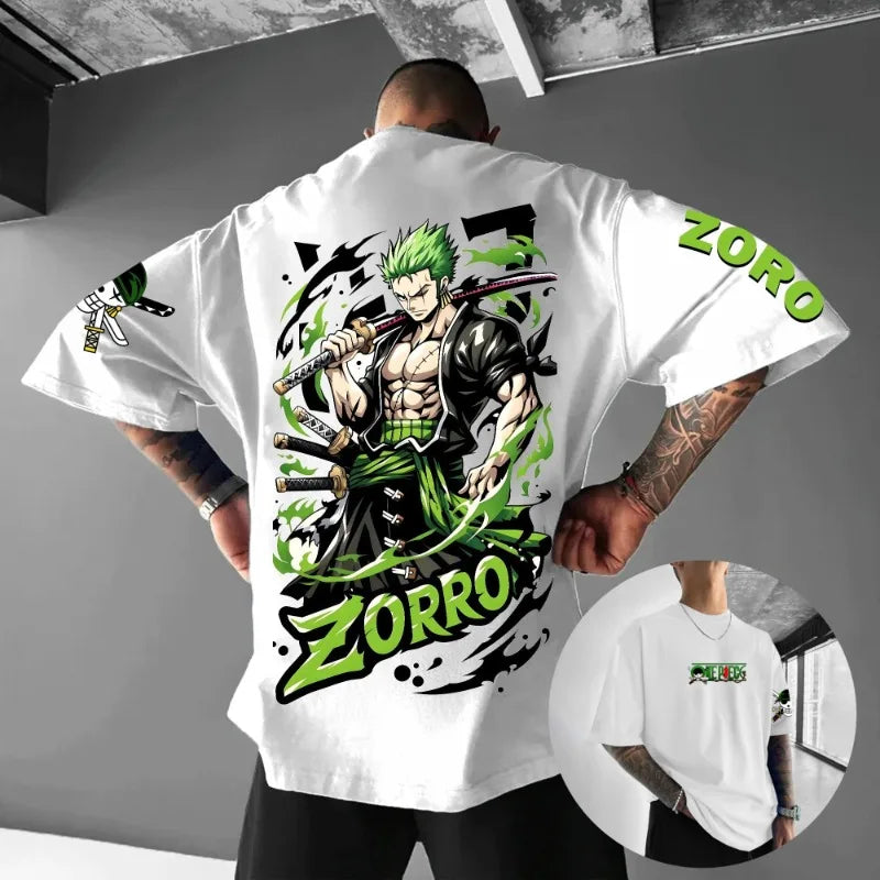 One Piece  2025 Fashion Official Graphic Tee Loose Fit Unisex Cotton T-Shirt Retro Anime Design Straw Hat Pirates Merch