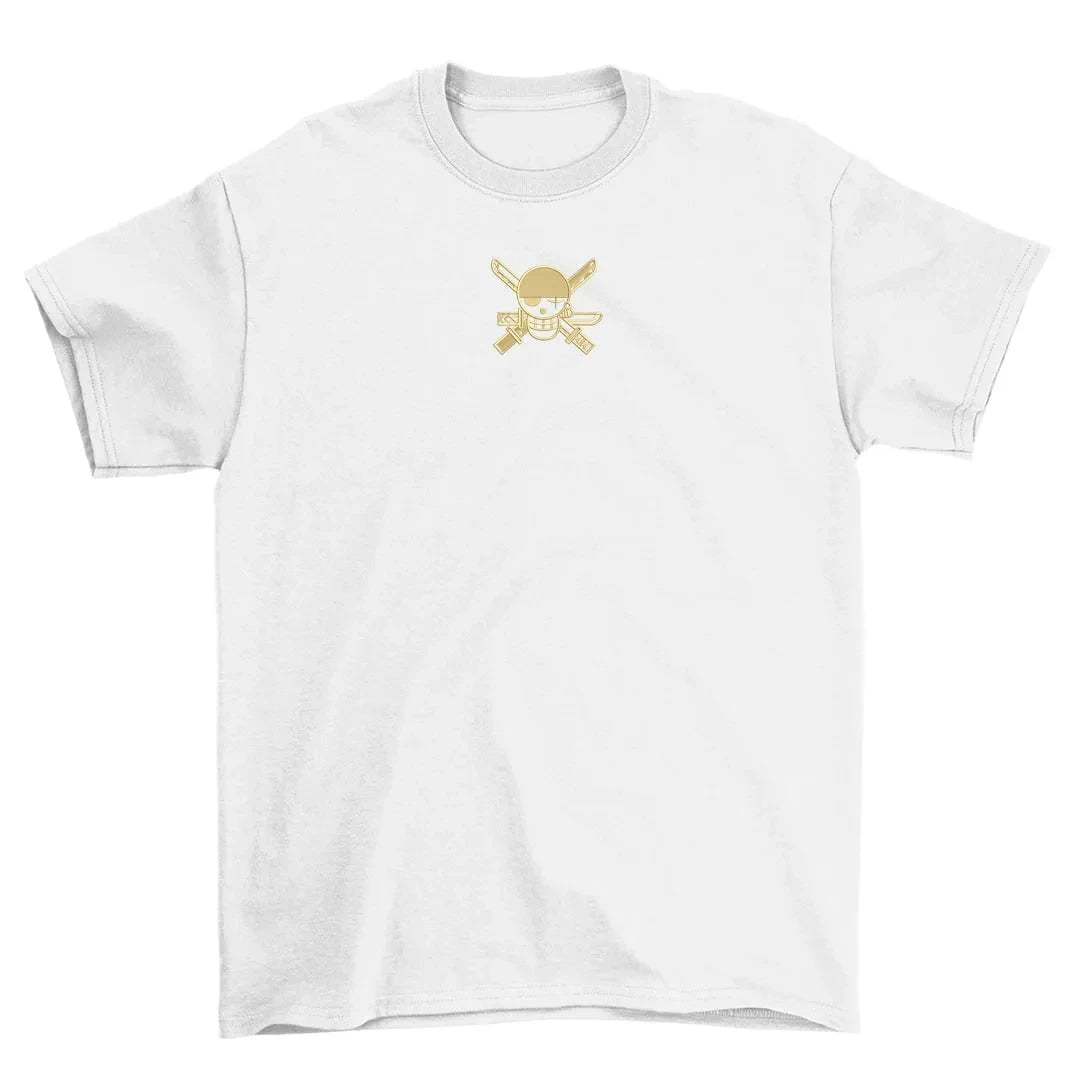 One Piece Anime Tshirt Collection Cotton Tees with Luffy Zoro Skull Pirate Logo Gold Line Art Prints Crew Neck Summer Fashion