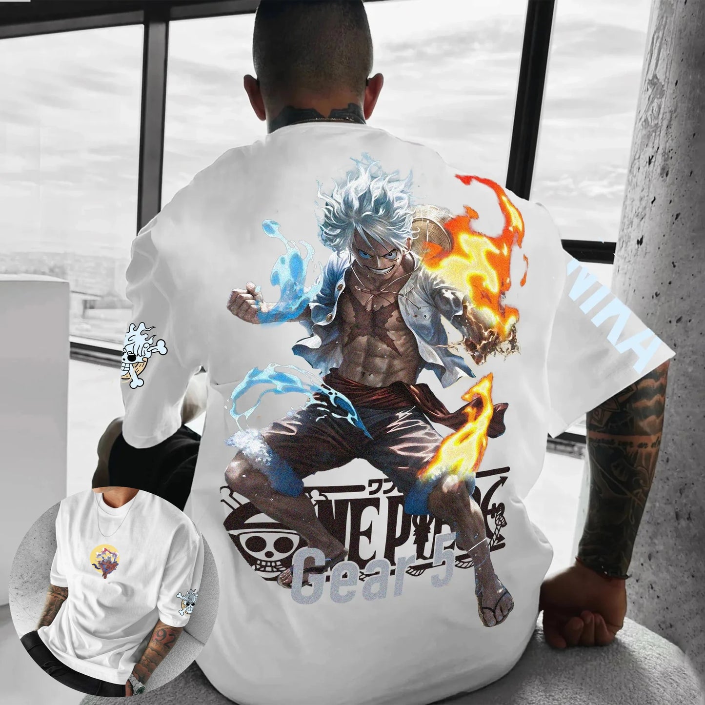 One Piece  2025 Fashion Official Graphic Tee Loose Fit Unisex Cotton T-Shirt Retro Anime Design Straw Hat Pirates Merch