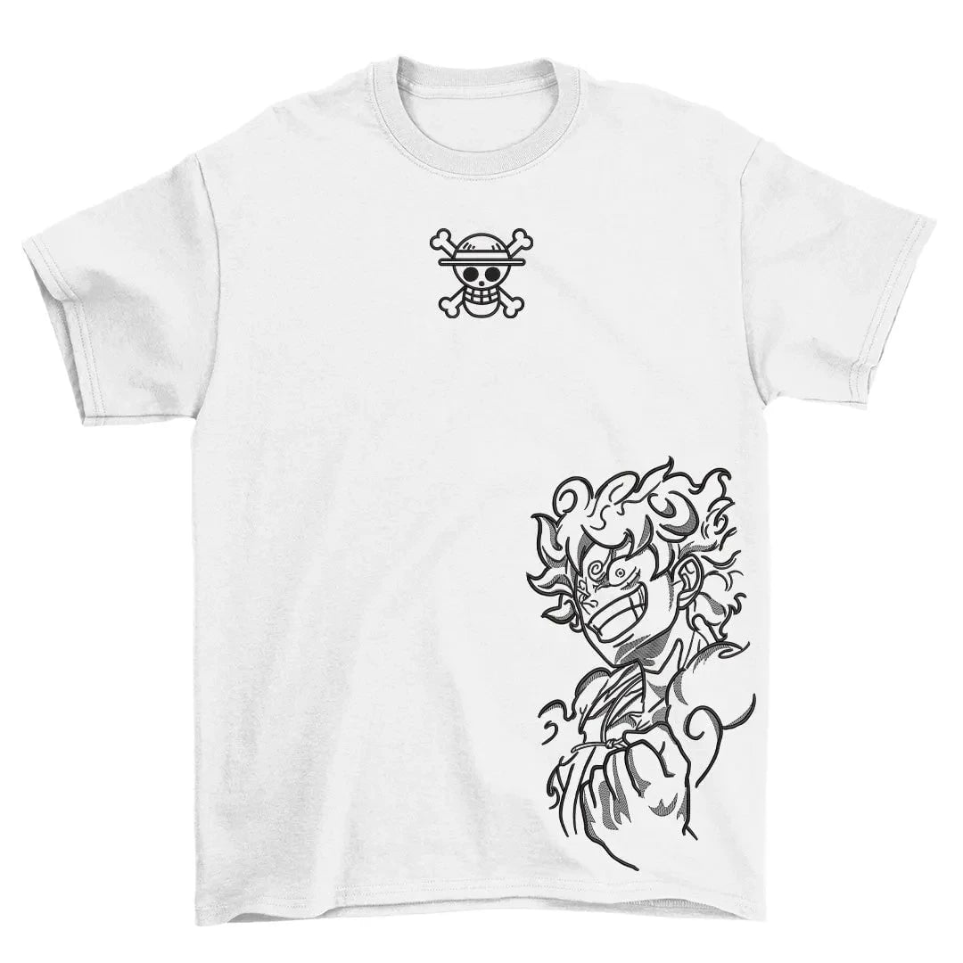 One Piece Anime Tshirt Collection Cotton Tees with Luffy Zoro Skull Pirate Logo Gold Line Art Prints Crew Neck Summer Fashion