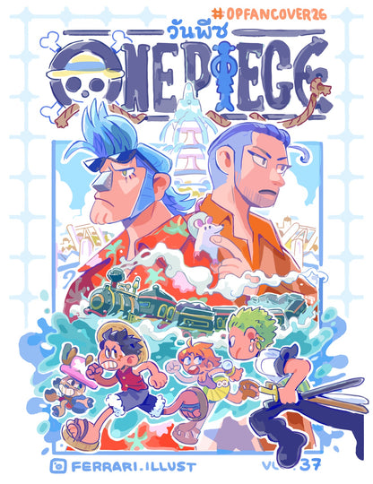One Piece Fan Cover Tee