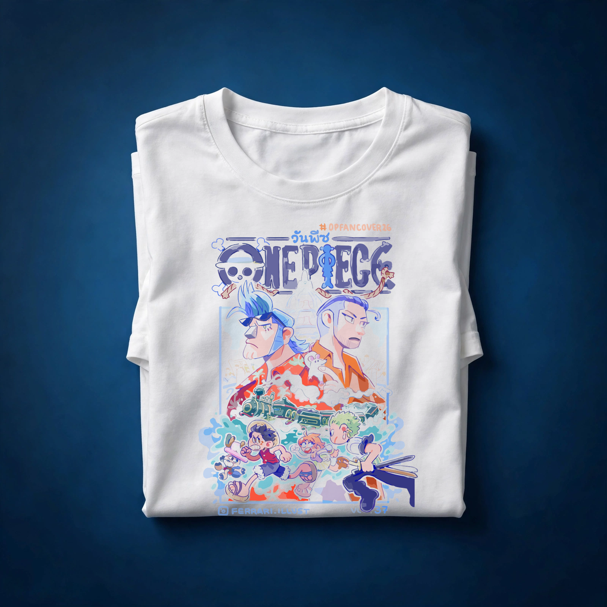 One Piece Fan Cover Tee